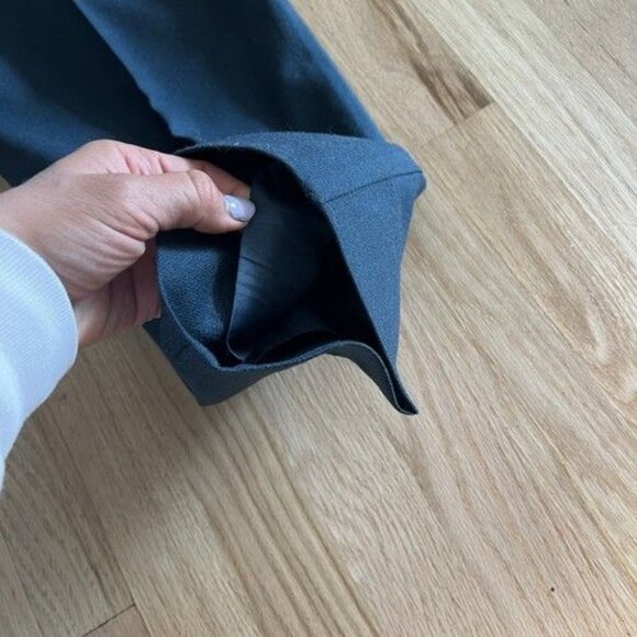 VTG Y2K Worthington Wool Trousers Womens 14 Green Classic Academia Office Lined - Picture 8 of 8